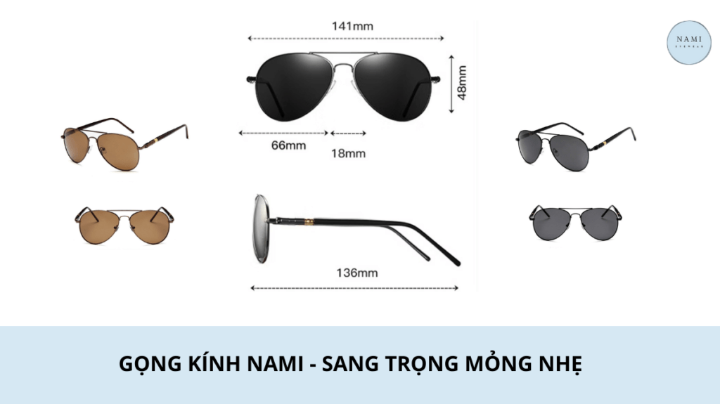 Gọng kính Nami - Sang trọng mỏng nhẹ