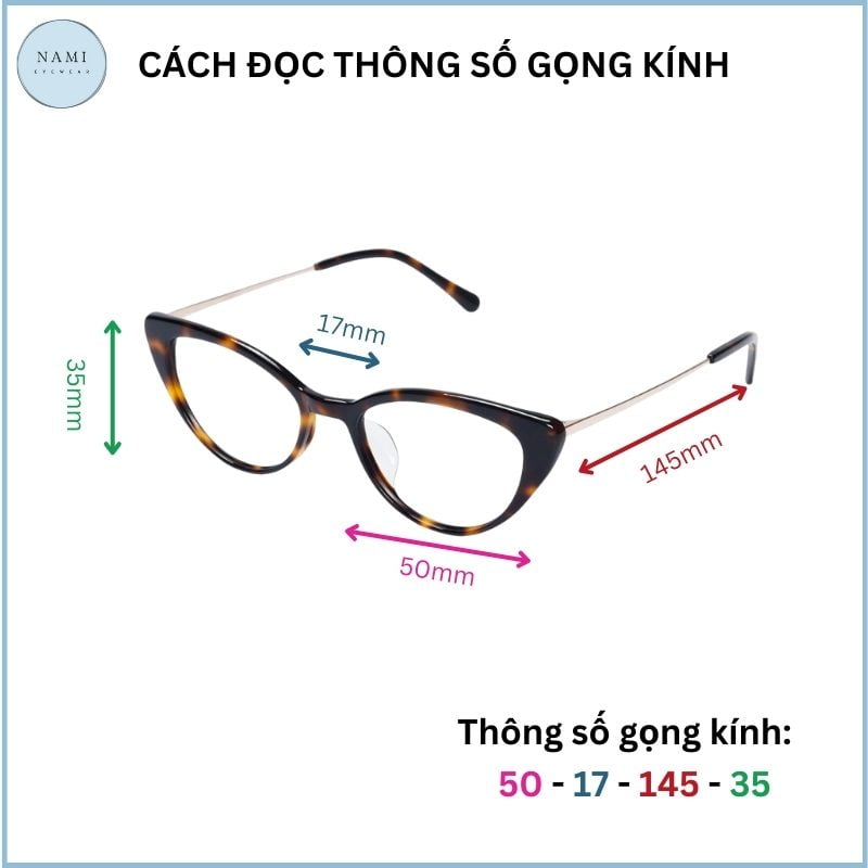 hướng dẫn cách đọc thông số trên kính mắt